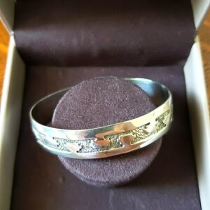 Vintage Navajo Sterling cuff by Richard Begay